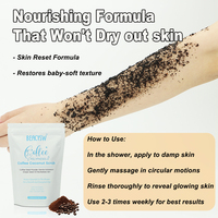 Gommage corporel au sucre brun et au café, gommage exfoliant naturel pour une peau lisse et éclatante, hydratant et anti-cellulite, qualité spa