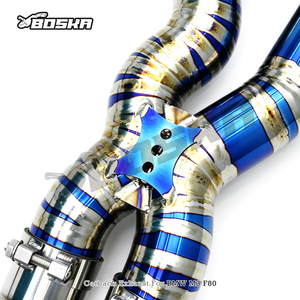 Tubo de escape de titanio BOSKA Valvetronic con tubo en Z para BMW M3/M4 F80 F82 3.0T 2015-2019 Sistema de escape Catback con válvula - Product Image 3