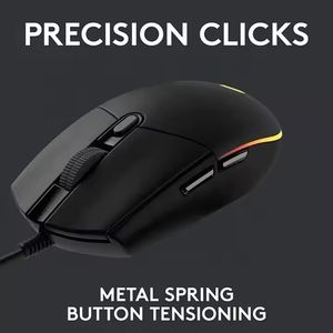 Nouvelle souris de jeu <span class=keywords><strong>Logitech</strong></span> G102 originale, optique, 8000 DPI, silencieuse, filaire, USB, RGB, ergonomique, pour ordinateur portable, ordinateur de bureau - Product Image 5