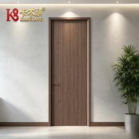 Portes intérieures modernes en bois composite sur mesure, isolation acoustique, construction durable pour hôtel, salle à manger, salle de bain, villa