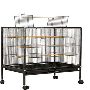 Cage à oiseaux en gros, cage à perroquet en métal durable de haute qualité, grande cage à oiseaux, maison pour animaux de compagnie, fournitures pour animaux - Product Image 1