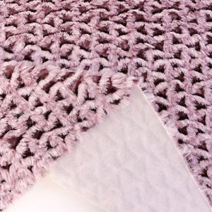 Легкая жаккардовая шуба из кроличьего меха - Product Image 2