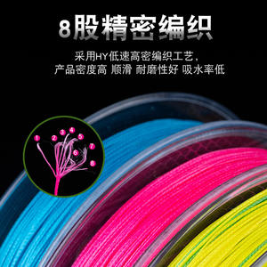 Tresse spéciale Sodoni 100M 6.0 #   Ligne de pêche tressée Pe X8 haute résistance pour la pêche en mer et sur la plage - Product Image 4