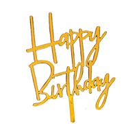 Décoration de gâteau Joyeux Anniversaire, vente chaude, décoration de gâteau en acrylique de haute qualité, fournisseur de décorations de gâteaux