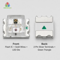 LED con Flash Rápido/Lento 0807, IC de Flash Integrado, Parpadeo Automático MCU, Regulable, Garantía de 2 Años, Venta al por Mayor, IATF 16949, MOQ Flexible 4000