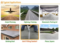Mastic auto-nivelant pour fissures de béton et joints d'expansion pour autoroutes, allées et pistes d'aéroports