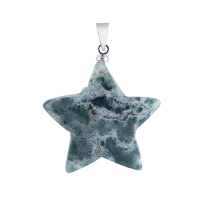 Pierre précieuse bleue Sodalite forme <span class=keywords><strong>d</strong></span>'étoile pendentif en pierre naturelle nouveau Style cadeau pour enfants numéro de lune avec <span class=keywords><strong>diamant</strong></span> Quartz améthyste - Product Image 4
