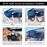 Enregistreur vidéo intégré OEM avant 4K 2160P sur mesure pour Honda Accord 2023 - 2026 11e génération avec WiFi, application et G-Sensor, garantie 1 an