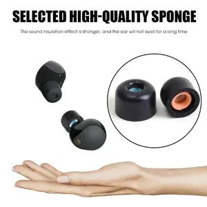 Tapones para auriculares de silicona para <span class=keywords><strong>Sony</strong></span>, cubiertas antideslizantes respetuosas con el medio ambiente, con reducción de ruido, para auriculares de repuesto de 1/1/2 - Product Image 2