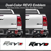 Badges et emblèmes de voiture 3D chromés personnalisés en ABS, autocollants de coffre arrière pour Hilux Revo 2015-2026, kit d'autocollants de carrosserie GUN125/GUN126/GUN135