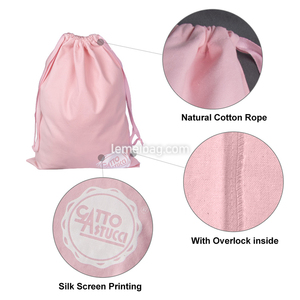 Sacs à poussière en coton biologique avec Logo personnalisé pour sacs à main et chaussures - Product Image 2