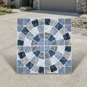 Carreaux de sol en porcelaine gaufrée rustique mat 400x400mm 9mm, qualité export, antidérapants, pour extérieur, revêtement de sol numérique - Product Image 5