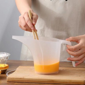 Copos Medidores de 500ml/1000ml com Bico, Recipiente Graduado de Plástico PP Ecológico, Funil com Bico Longo - Product Image 2