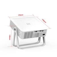 Proyector Wifi Portátil con Función de Duplicación de Pantalla, HD 720P, para Películas, Teléfono, Juegos Inalámbricos, Reuniones, Mesa Digital, Proyector para Exteriores, Smart TV 3D