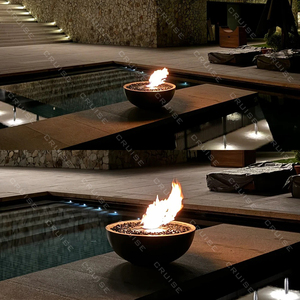 Hành trình gỗ/khí/atomization/điện tử/rượu bếp lõi tùy chỉnh sỏi/Nhập khẩu phụ kiện thủy tinh 700mm Patio Vòng hố lửa - Product Image 2