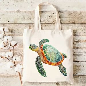 Sac fourre-tout en toile personnalisé pour femme avec logo imprimé et motif floral - Sac de voyage et de shopping réutilisable pour l'été/l'hiver et toutes les saisons - Product Image 5