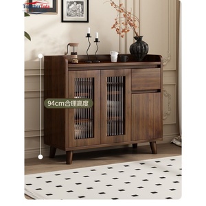 Nouveau buffet de salle à manger en bois de style chinois avec portes à lattes pour l'organisation de la vaisselle - Product Image 2