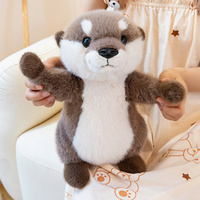 Peluches Otter Anime Super Douces avec Rembourrage en Coton PP, Design Brodé, Anti-Stress, Unisexe, Emballage en Boîte pour Anniversaires et Occasions Spéciales