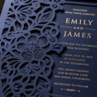 Invitations de mariage personnalisées de qualité économique avec finition nacrée |   Impression d'invitations de mariage de luxe avec enveloppes incluses