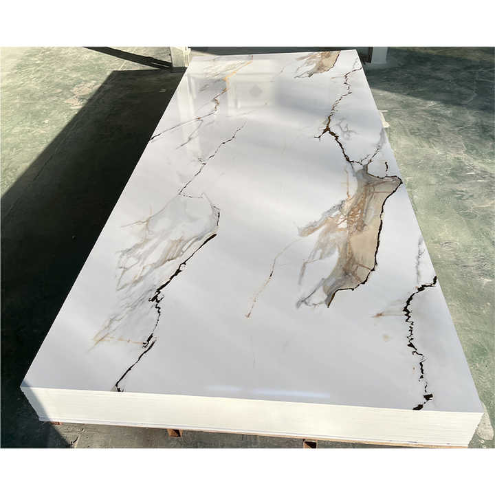 Decorative Wood Plastic Composite Wall Cladding Luxury Pvc Marble Wpc ...