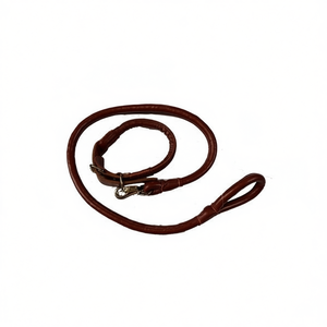 Leather Leash For Dog Brown 19152 MNJ Brand - Product Image 2