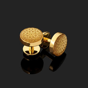 Kunshuo กระดุมเสื้อกระดุมโรงงาน Baju melayu เสื้อเชิ๊ตเสื้อผ้าโลโก้ตามสั่งกระดุมผ้ามาเลย์โลหะสำหรับเสื้อผ้า - Product Image 3