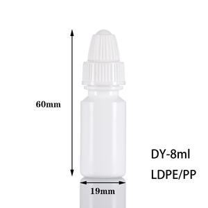 透明ドロッパーボトル シェンフェンプラスチック 8ml 容量 形状 LDPE PP素材 液体用漏れ防止 - Product Image 2
