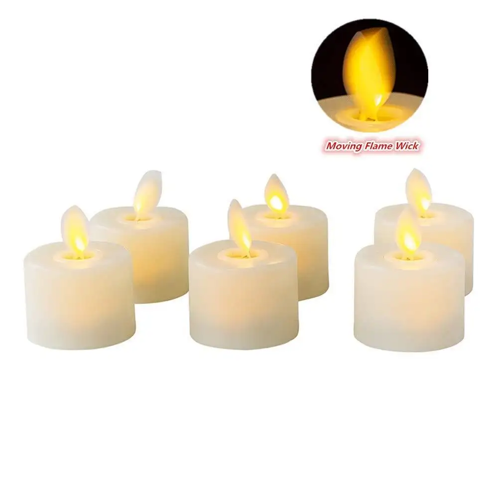 led electronic candle beige swing tea wax candle plastic wedding chapel Buddhist Hall candle lamp light decoration