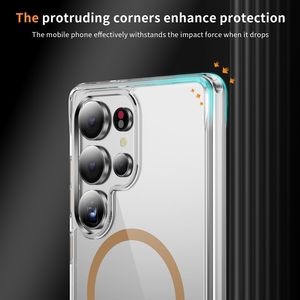 Funda magnética para celular Samsung <span class=keywords><strong>Galaxy</strong></span> <span class=keywords><strong>Note</strong></span> 20 <span class=keywords><strong>5G</strong></span>, transparente, placa compuesta de 2.0 mm de grosor + TPU, a prueba de golpes. - Product Image 4