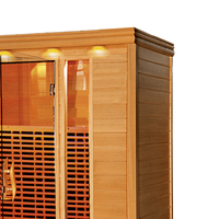 Cabine de Sauna en bois à infrarouge lointain, cabine de Sauna à infrarouge naturel