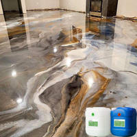 Revêtement de sol époxy auto-nivelant, peinture de sol à base d'eau haute résistance, époxy pour chambre à coucher