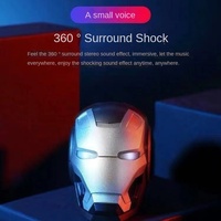 Nouveauté : Système audio sans fil portable mini 5.1 avec LED monocolore, son surround 360° et fente pour carte, éclairage intégré pour la maison