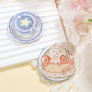 Kunshan krell Acrylic poppings Ổ cắm điện thoại tùy chỉnh thăng hoa điện thoại di động Grip tùy chỉnh từ tính tùy chỉnh điện thoại Grip - Product Image 1