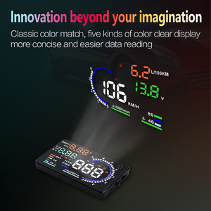 WiiYii A8 Tachimetro GPS Display Head-<span class=keywords><strong>up</strong></span> con Schermo LED da 5,5 Pollici Porta OBD2/USB Universale con Allarme di Velocità - Product Image 2