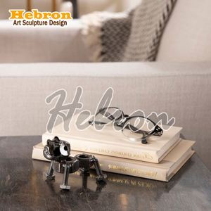 งานศิลปะโลหะเชิงนามธรรมที่สร้างสรรค์สำหรับตกแต่งห้องนั่งเล่น<span class=keywords><strong>ตู้</strong></span>วางทีวี & โมเดลเครื่องประดับโลหะงานฝีมือบนโต๊ะ - Product Image 4