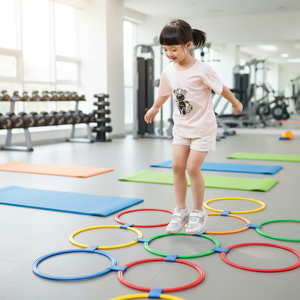 Attrezzatura Sensoriale in Plastica per l'Allenamento, Anelli per Gioco della Scacchiera, Gioco a Griglia per Esercizio Fisico Indoor per Bambini, per Asili e Aree Ricreative - Product Image 4