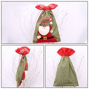 2023 Christmas Fabric Gift <b>Bag</b> Decoration Cute <b>Kids</b> <b>Drawstring</b> Gift Packaging Pouch <b>Bag</b> for Sale - Product Image 4