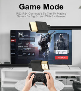 Câble HDMI 4K <span class=keywords><strong>ultra</strong></span> fin personnalisé de 0,5 m à 10 m, gaine en PVC, extension vidéo 18 Gbps pour projecteur, HDTV, caméra, moniteur, 60 Hz - Product Image 4