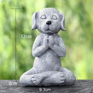 Statuetta in Resina di Cane Yoga per Giardino e Interni - Product Image 3