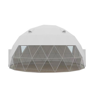 Tenda Glamping Geodetica Premium in Alluminio - Cupola Sferica per Tutte le Stagioni con Vetro Temperato, per 6-8 Persone, Campeggio di Lusso Professionale - Product Image 5
