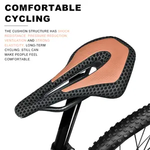 High Quality Carbon Fiber Mountain Bike Saddle Comfortable And Well-Ventilated Road Bicycle Seat Riding Equipment