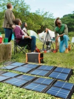 Station d'alimentation portable multifonctionnelle 200W-600W avec panneau solaire pour la maison et les situations d'urgence en extérieur