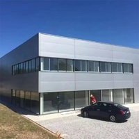 Edificio de Oficinas, Sala de Exposiciones, Supermercado, Gimnasio, Estructura de Acero Prefabricada, Personalizada, Ecológica, Duradera y Antierosión