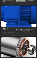 Moteur asynchrone triphasé YE3 à fil de cuivre 10 kW certifié ISO9001 460/480V, efficacité IE3 pour pompes/broyeurs/déchiqueteurs