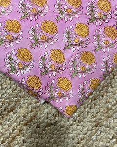 Ethically Printed Handmade Lightweight Hand Block Print Fabric for Clothing Quilt Scarf Dress Curtain & Cover Materials - Product Image 6