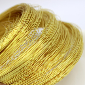 18K Gold Plated Copper <b>Wire</b> Round <b>Soft</b> For Bracelet Making DIY Jewelry Findings 0009 Yiwu Summer 2025 - Product Image 1