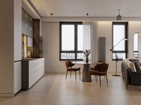 Layanan Desain Interior Paket Lengkap Apartemen Hotel, Tata Letak 2D CAD, Visualisasi Render 3D