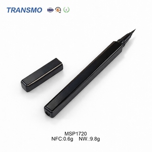 Tube d'eye-liner vide en plastique réutilisable, récipient cosmétique vierge pour maquillage des yeux avec embout de brosse souple pour remplir l'eye-liner liquide pigmenté - Product Image 5