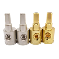 Réducteur de calibre de câble pour haut-parleur de voiture 0GA 4GA 8GA, adaptateur d'entrée audio pour amplificateur, borne de connexion en laiton pour amplificateur