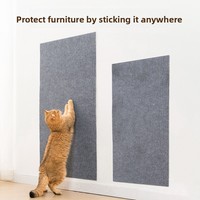 Tapis mural anti-griffures pour chat en tissu non tissé, découpable, auto-adhésif, épaissi, résistant aux déchirures, sans peluches, résistant à l'usure, sans débris, pour l'escalade